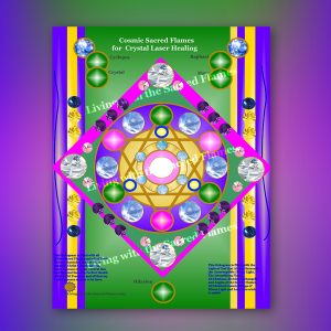 Cosmic Sacred Flames for Crystal Laser Healing