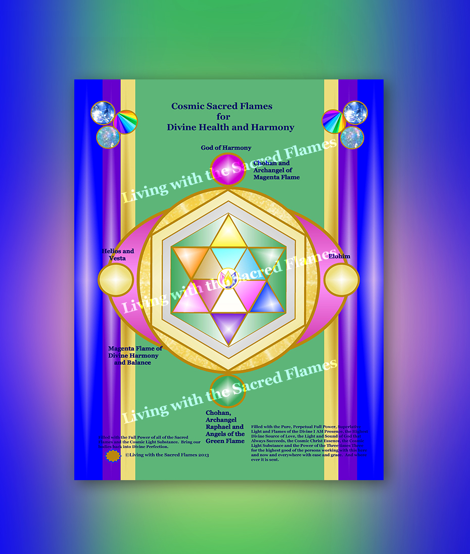 Cosmic Sacred Flames for Divine Health and Harmony