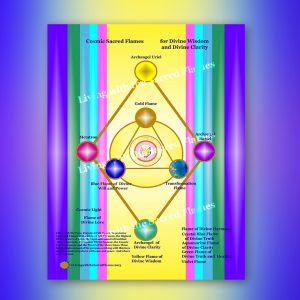 Cosmic Sacred Flames for Divine Wisdom and Divine Clarity